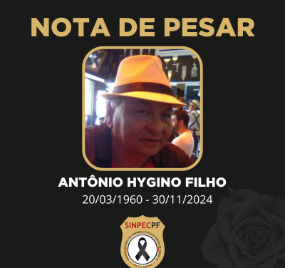 NOTA DE PESAR: ANTÔNIO HYGINO FILHO